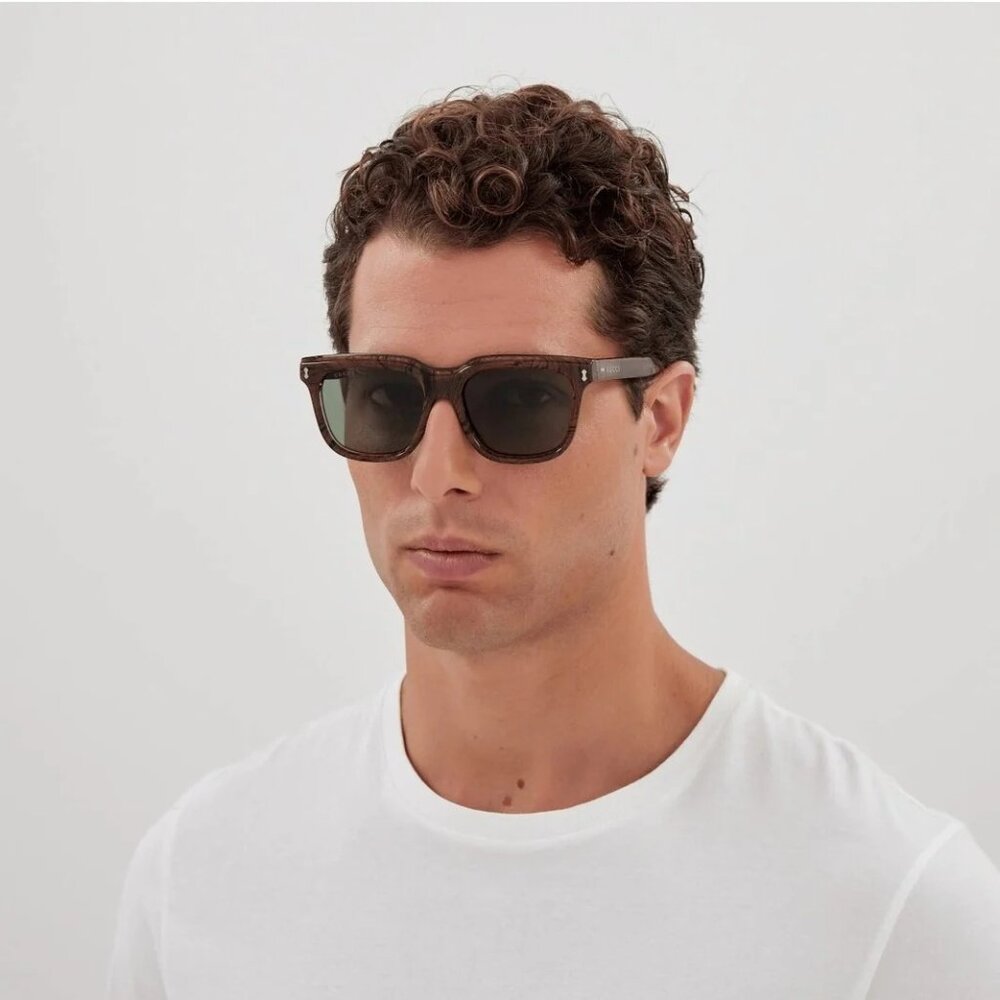 NEW GUCCI SUNGLASSES GG1523S 003 BROWN EYEWEAR